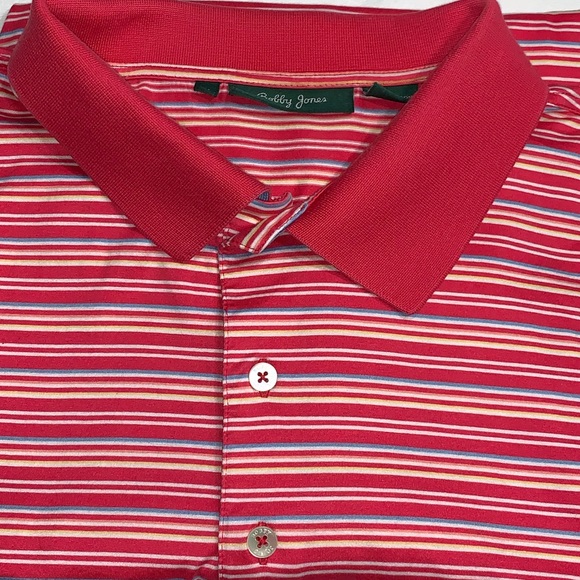 Bobby Jones Men’s Size XL Short Sleeve Striped Polo Shirt - Picture 8 of 9